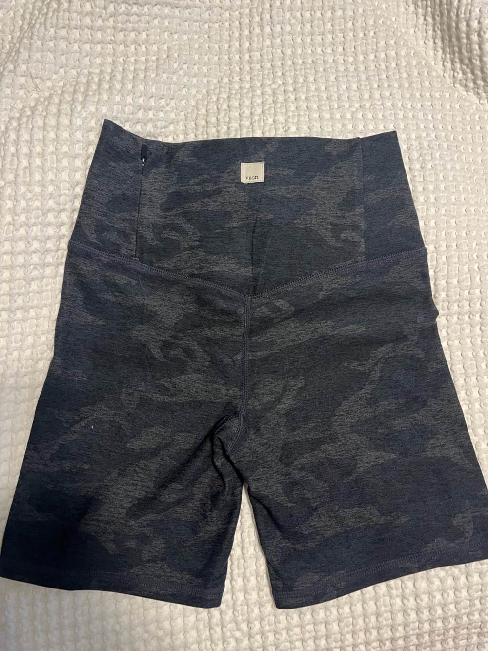 Vuori Dark Gray Camo Bike Shorts